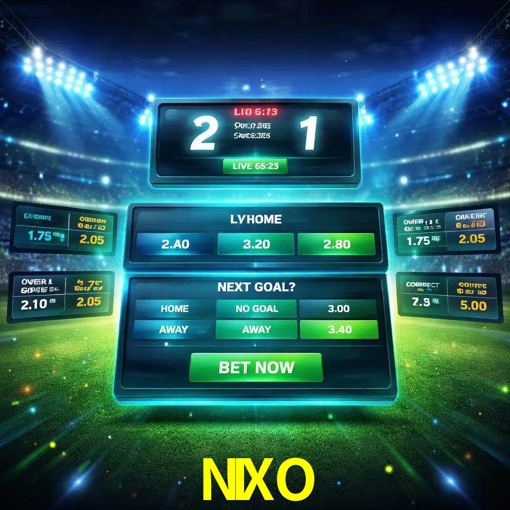 Vista de apuestas en vivo NIXO durante un partido en curso