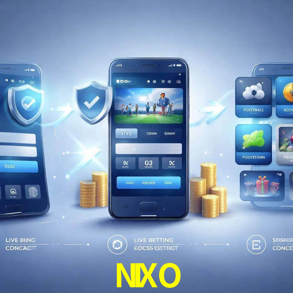Pasos de acceso a la app NIXO en pantalla de teléfono móvil